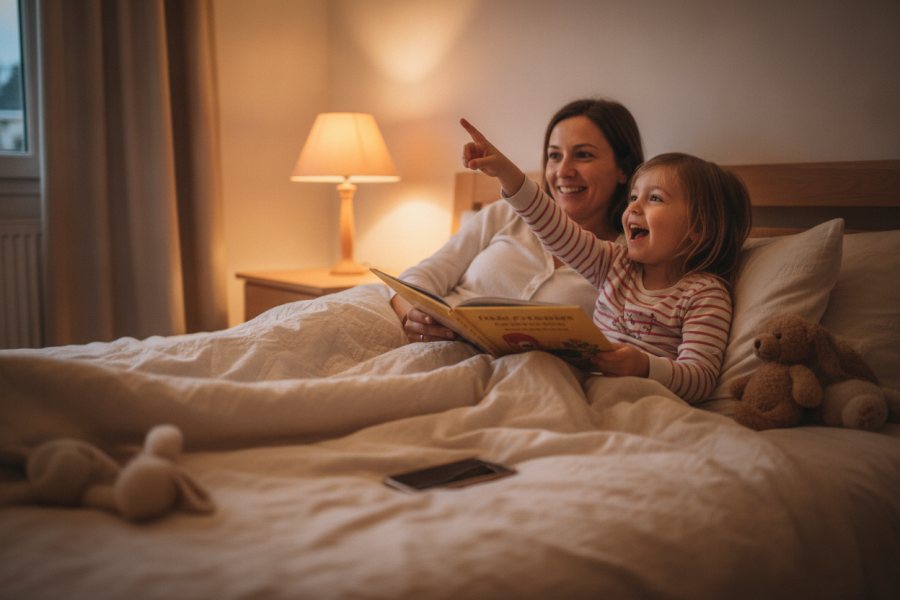 Histoire du soir avec enfant